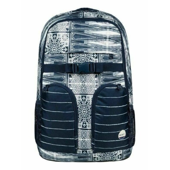Roxy Take It Slow 22L Navy Blue Backpack NWT Laptop School Travel Medium Size - Picture 1 of 7